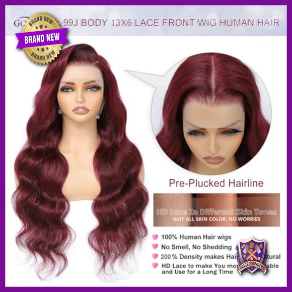 30 Inch 13x6 Lace Front Human Hair Wig 200% Density Body Wave Glueless